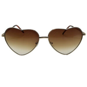 Heart-Shaped Brown Sunglasses